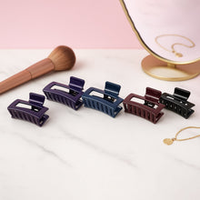 Matte Finish Rectangle Hair Claw Clip for Women and Girls – Assorted Color Pack – 12 Pc