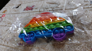 Fidget Toy Push  Bubble Fidget Sensory Toy for Kids and Adults Fidget per Stress Reliever Sensory Fidget pers (Butterfly & Car Shape / 1 Pc)