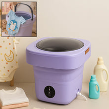 Mini Washing Machine Foldable Mini Washer with Drain Basket Portable Washing Machine Foldable for Laundry Travel Camping RV Baby Clothes
