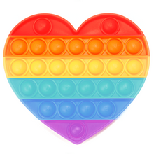 Rainbow push  bubble fidget toy