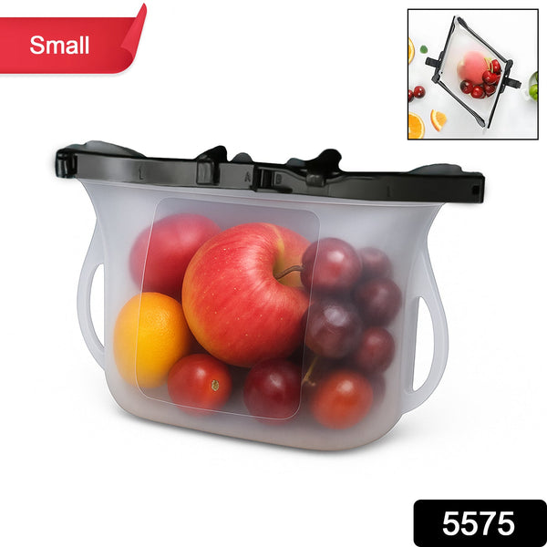 Reusable Silicone Food Storage Bag for Snacks (1 Pc, Leakproof, BPA Free)