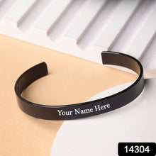Customized / Personalized Stylish Kada Bracelet (1 Pc / Black)